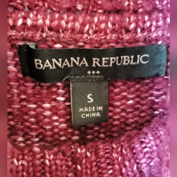 Banana Republic Oversized Cozy Burgundy Turtleneck Sweater - Eco-friendly NWOT - Picture 2 of 2